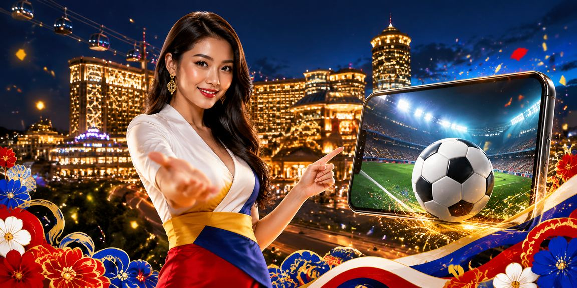 Peminat bola sepak Malaysia mengikuti perlawanan dan membuat pertaruhan sukan di Genting Highlands